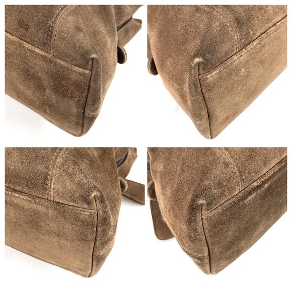 CHANEL Handbag tote CC suede brown - Picture 11 of 14